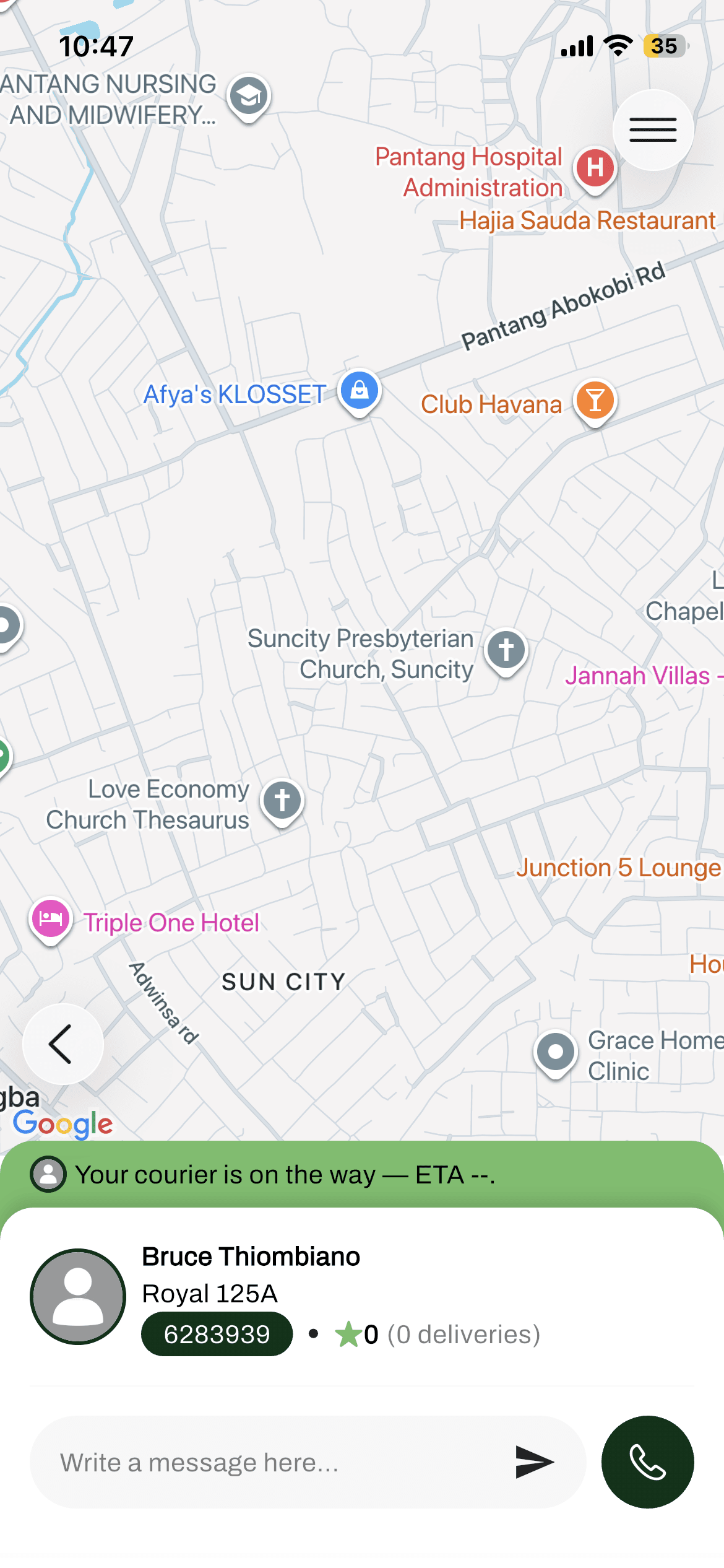 Track in real time