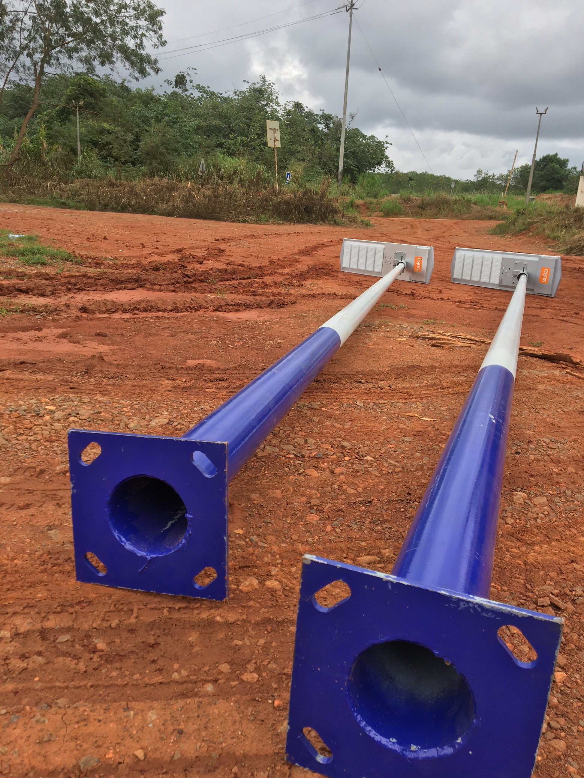 All-in-One Solar Street Light with Pole – Complete Set