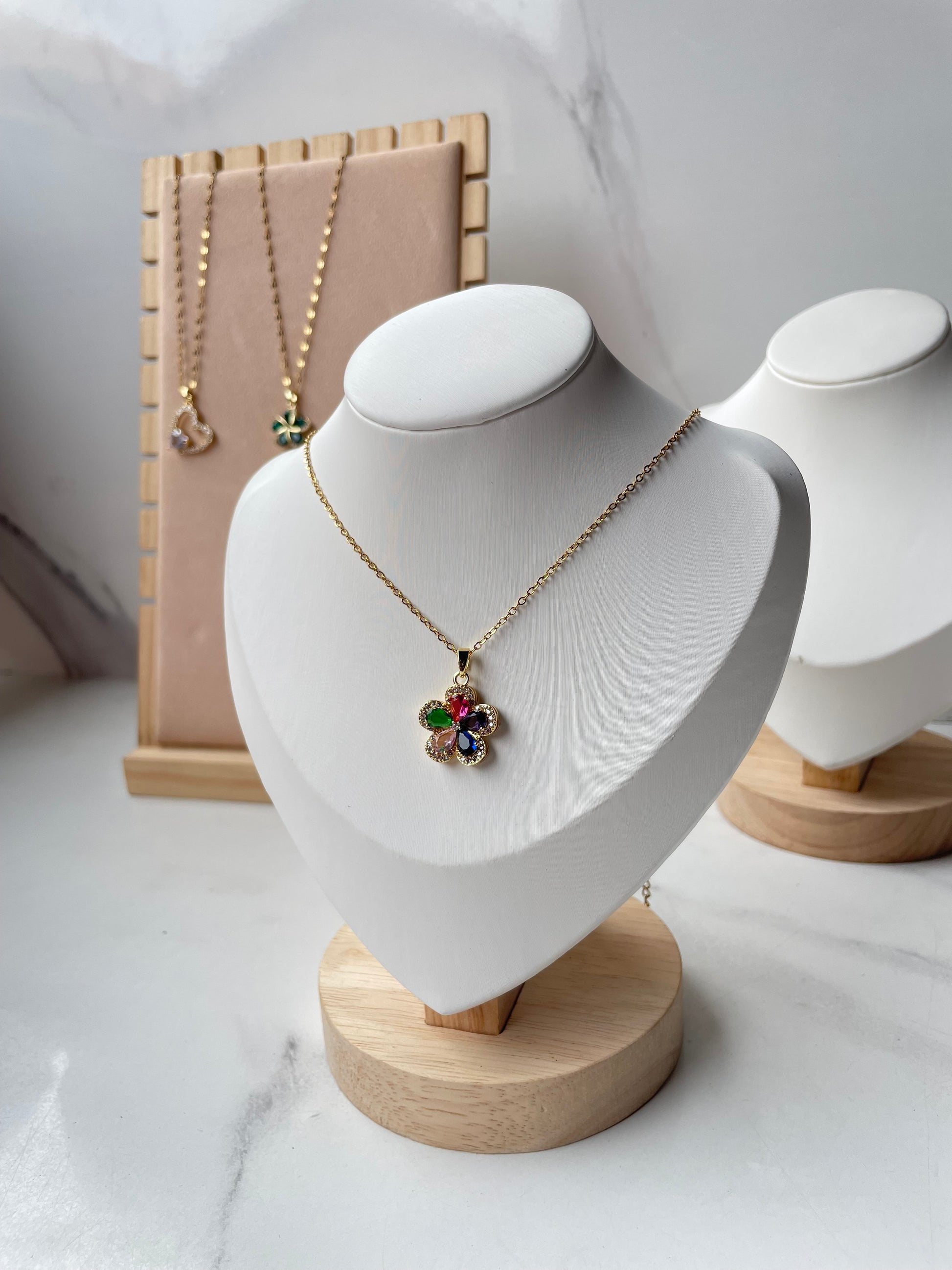 Jade Petal Necklace