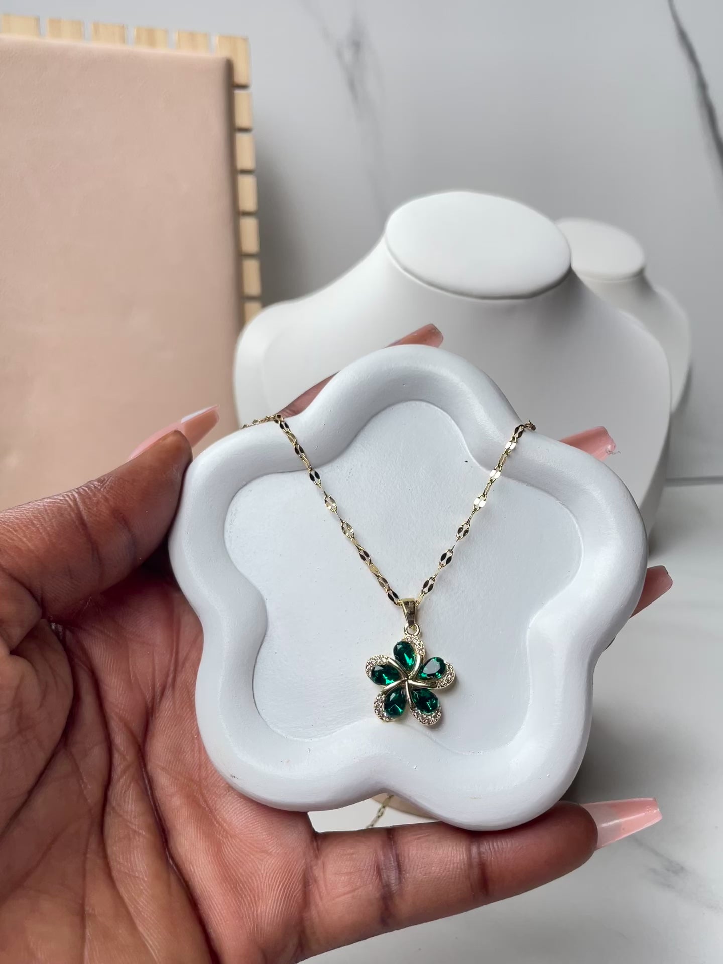 Emerald Bloom Necklace