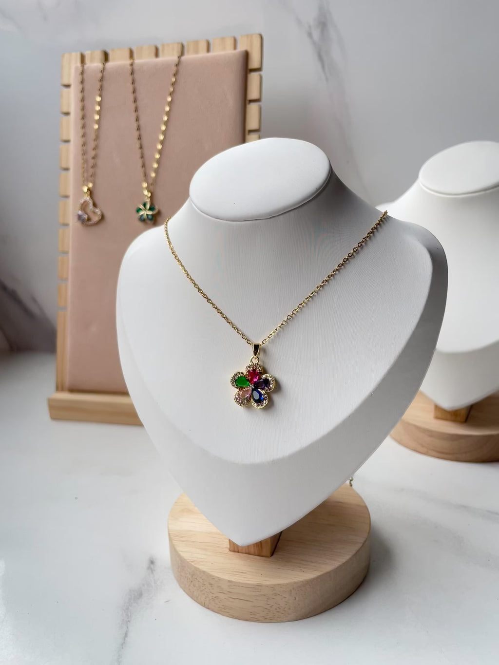 Jade Petal Necklace